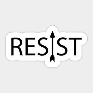 Resist resisting creative artsy Sticker